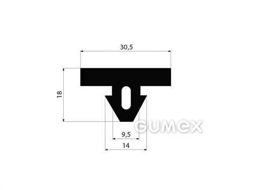 GUMMIPROFILE T-FORM - EPDM